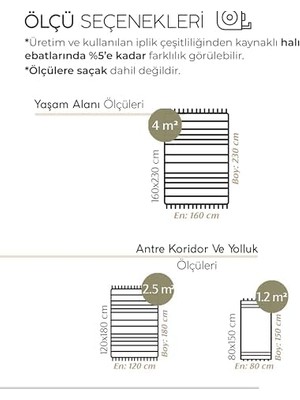 Ohbe Express Lovely Kahverengi Kilim Çift Taraflı Makinede Yıkanabilir Banyo Mutfak Balkon Kilimi