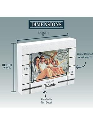 Ohbe Express Pavilion - 10,16 cm x 15,24 cm Fotoğraf - Forever - 19,05 cm x 15,24 cm Mdf Kendinden Ayakta Duran Resim Çerçevesi