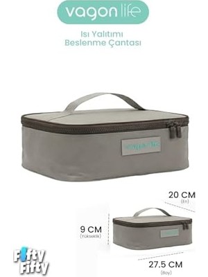 Ohbe Express Isı Yalıtımlı Termal Yemek Beslenme Çantası Mama Taşıma Termos Çanta ve Soğuk -FFVGNB1060