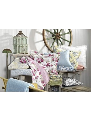 Ohbe Express Ashley Hanımeli Koleksiyonu Pamuk Nevresim Takımı, Ters Çevrilebilir, Uygun Yastık Kılıflı, Ev Dekorasyonu, Tüm Mevsimler Için Ideal, Celina Patchwork Pembe/adaçayı, Kraliçe