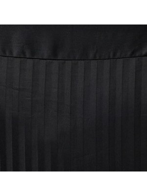 Ohbe Express Taç Stripe ÇIZGILI%100 Pamuk Nevresim Takımı, Siyah, Size