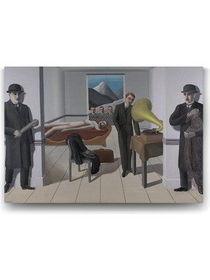 Ohbe Express Rene Magritte - The Menaced Assassin Tablosu - 125X80CM