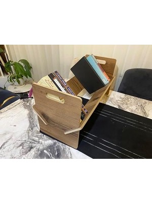 Ohbe Express Axolotl Masaüstü Kitaplık Mini Raf Masaüstü Kitap Düzenleyici 50CM Lıdya