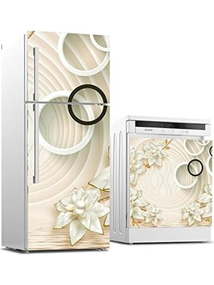 Ohbe Express Buzdolabı ve Bulaşık Makinası Beyaz Eşya Kaplama 3D Yuvarlak