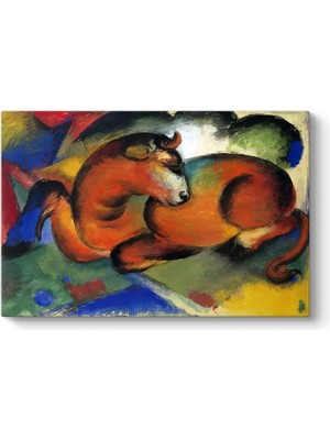 Ohbe Express Marc - The Red Bull Tablosu 90 x 60