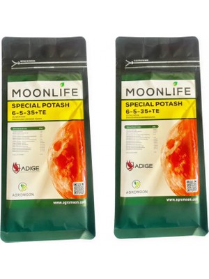 Moonlife Specıal Potash Npk Sıvı Gübre 6-5-35+Te (2 Adet)