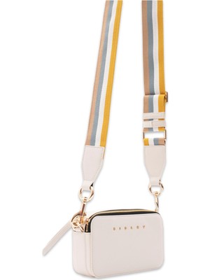 Sisley SLY_326 12X18X8 Çapraz Bej Kadın Çanta