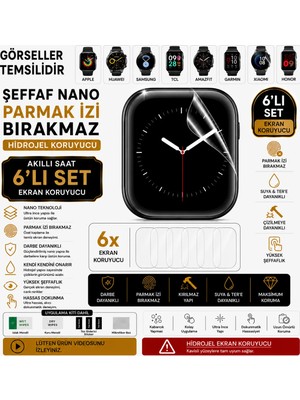 Astakos Cartier WSSA0085 Santos Uyumlu Şeffaf 6'lı Set Nano Koruyucu