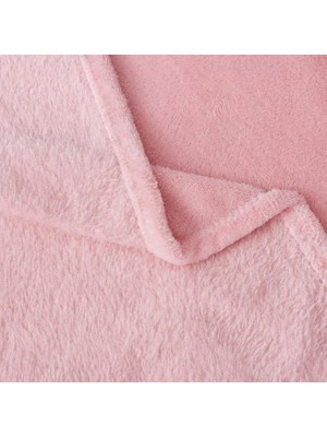 Ohbe Express Battaniye,televizyon Battaniyesi, Peluş, Polar Battaniye, Çift Kişilik 220 * 230 Pembe