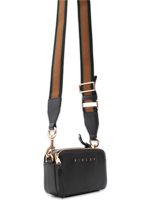 Sisley SLY_326 12X18X8 Çapraz Siyah Kadın Çanta