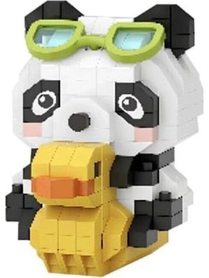 Genel Tedarik LZ-8634 Loz Ördekli Panda 190 Parça Block Oyuncak-Mini Poşet