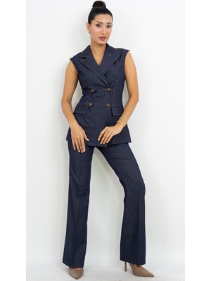 Valerian Moda Kolsuz Blazer Ceket Pantolon Takım