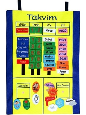 Genel Tedarik AND-5121 Cırtlı Takvim Pano