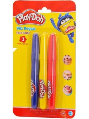 Genel Tedarik Play-Doh 3 Renk Yüz Boyası
