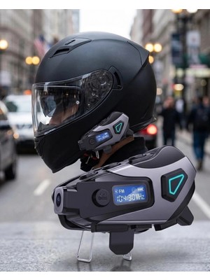 Genel Tedarik Motosiklet Kask Bluetooth Kulaklık Uzun Pil Ömrü Kamera ve Sesli Komut Destekli