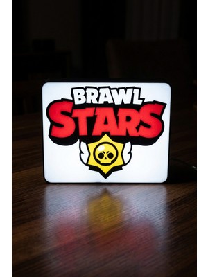 MEKTrend Brawl Stars Tasarımlı Dekoratif Gece Lambası (23X18CM)