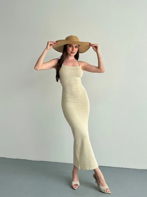 Denivy Sırt Detaylı Riviera Glow Elbise
