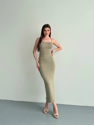 Denivy Sırt Detaylı Riviera Glow Elbise