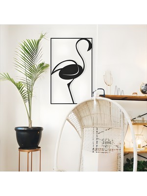 Lazeron Flamingo Dekoratif Duvar Tablosu – 5 mm Mdf (52 x 32 Cm)