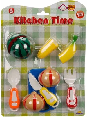 Genel Tedarik Little Chef Kesme Tahtalı Sebze ve Meyve Seti