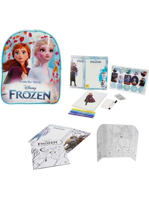 Genel Tedarik Disney Frozen Sırt Çantalı Boyama ve Çizim Seti