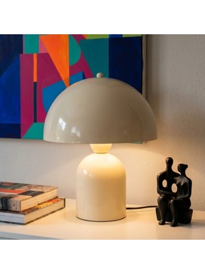 By Lamp Soho Bej Metal Masa Lambası | Bylamp