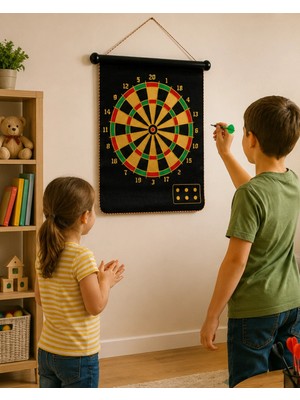 Genel Tedarik Güvenli Manyetik Dart Seti 6 Dart Oklu Eğlenceli Hedef Oyunu