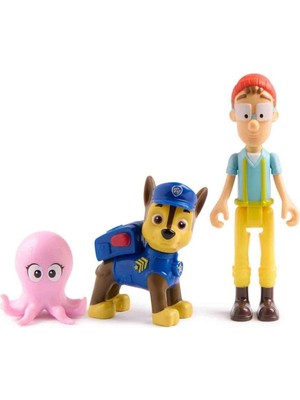 Genel Tedarik Paw Patrol 3’lü Figür Seti Chase ve Cap'n Turbot