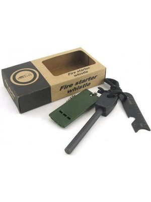Marsilyan™- Survive Magnezyum Çubuğu Ateş Başlatıcı Çakmak Taşı