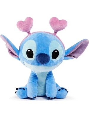 Genel Tedarik Kalp Kulaklıklı Stitch Peluş 25 cm