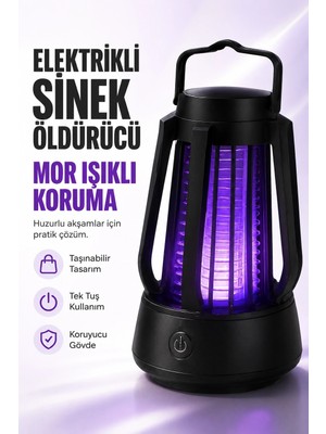 Genel Tedarik Elektrikli Sinek Öldürücü Mor Işıklı Taşınabilir Haşere Lambası Tek Tuşlu Cihaz