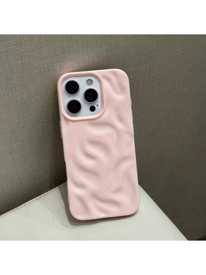 Edelfu iPhone 16 Pro Uyumlu - Yumuşak Silikon Karmaşık Dalgalı Renkli Koruyucu Kılıf