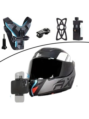 Genel Tedarik Motorsiklet Kask Önü Takılan Telefon Tutucu Aksiyon Kamerası Takılabilen Aparat