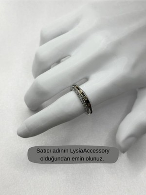 Silver Zirkon Taş Detaylı Yüzük