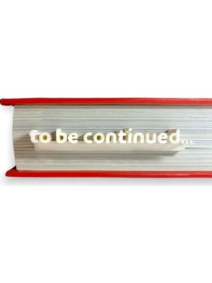 Kitap Ayracı To Be Continued