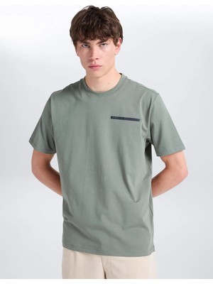 North Sails Yeşil Erkek Regular Fit Baskılı T-Shirt NS0000693163