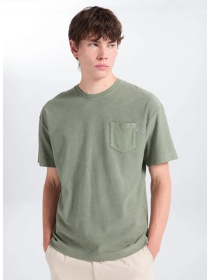 Lee Haki Erkek Regular Fit T-Shirt L2610169801 Haki T-Shirt