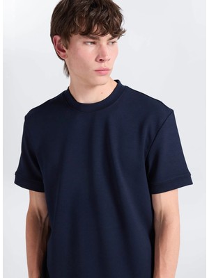 Back And Bond Lacivert Erkek T-Shirt B35S10020