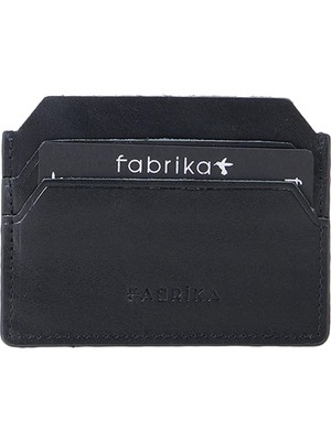Fabrika Siyah Kadın Kartlık Frk 325 Anl  Deri