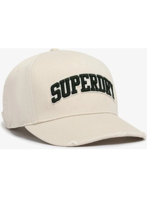 Superdry Bej Kadın Yazı Baskılı Şapka Y9010198A