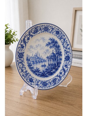 Diseno Plastik Şefaf Geçmeli Büyük Boy Tabak Teşhir Standı 10 Lu Paket