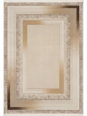 Melit Halı Merinos Vista Krem Kahverengi %100 Akrilik Yumuşak Dokulu Salon Oturma Odası Halısı 79323-80