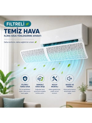 Hymark Filtreli Klima Hava Yönlendirme Aparatı Dekoratif Temiz ve Konforlu Hava Deneyimi