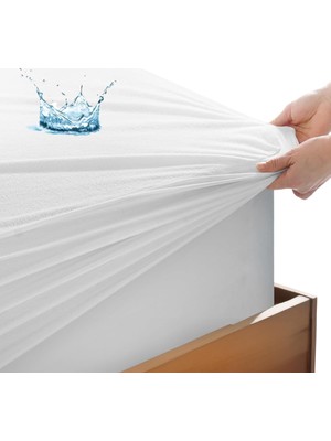 Evony Tek Kişilik 100X200+30 cm Micro Fitted Alez Sıvı Geçirmez Yatak Koruyucu Alez