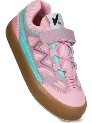 Kiko Kids Cırtlı Bağcıklı Kız Çocuk Spor Ayakkabı Mikrofiber Tabanlı Konforlu Tasarım