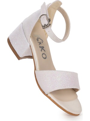 Kiko Kids Alexa Günlük Kız Çocuk 4 cm Topuklu Sandalet Abiye Ayakkabı