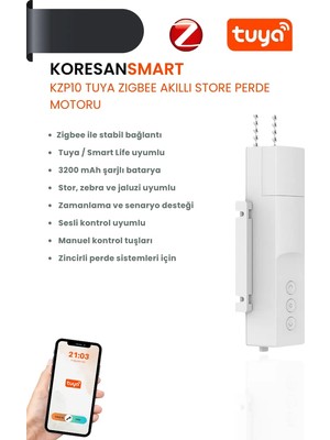 Koresan KZP10 Tuya Zigbee Akıllı Store Perde Motoru