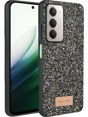 Esranın Dünyası Onegif Xiaomi Redmi 15 4g Bright Simli Kapak - Gold