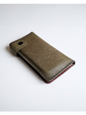 Mest Craft Hakiki Deri Telefon Bölmeli Fermuarlı Unisex Cüzdan