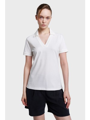 Lescon Kadın Kısa Kollu Polo Yaka T-Shirt 26Y-2108
